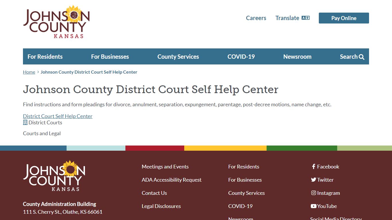 Johnson County District Court Self Help Center